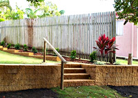 Betascapes - Retaining Wall with stairs